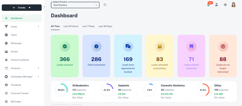 Dental SEM screenshot