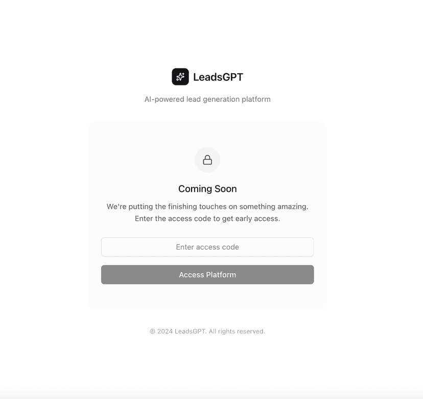 LeadsGPT screenshot